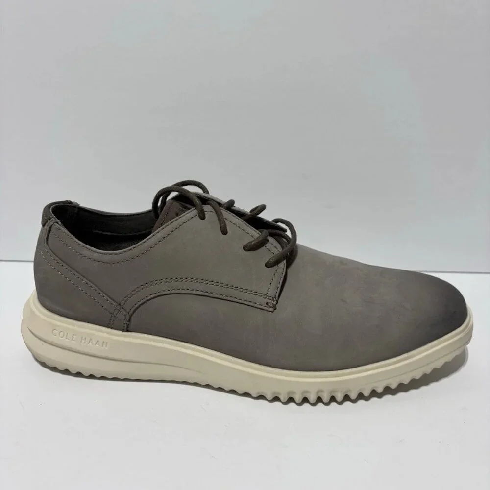Cole Haan Men’s Grand+ Plain Toe Oxford Stone, Size 9 M